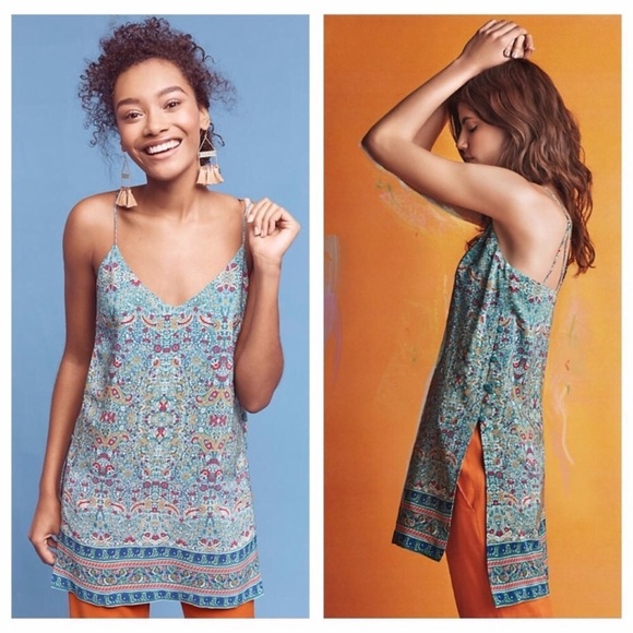 Anthropologie Tops - Anthropologie Maeve Meret Silk Tunic